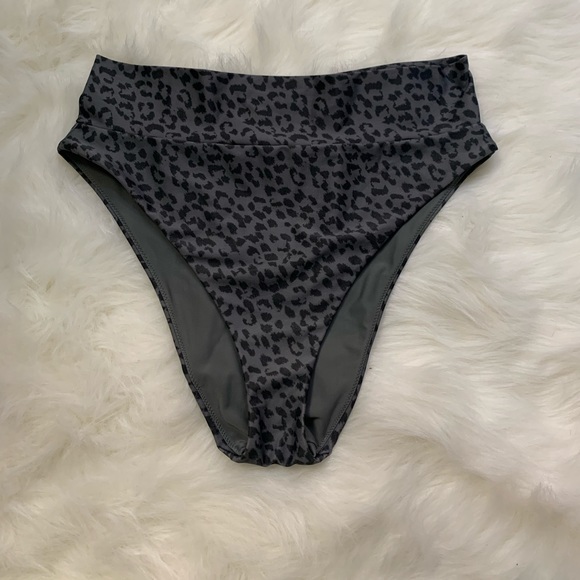 aerie Other - Arie Leopard High Cut Cheeky Bikini Bottom - Large